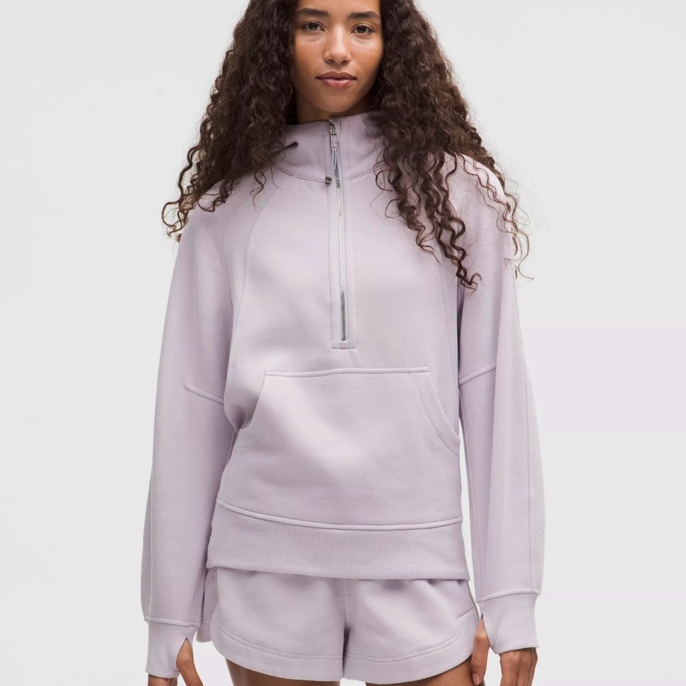 lululemon athletica Lavender Half-Zip Pullover Hoodie M/L